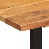 NNEVL Dining Table 110x50x76 cm Solid Wood Acacia