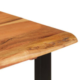 NNEVL Dining Table 110x50x76 cm Solid Wood Acacia