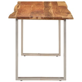 NNEVL Dining Table 140x70x76 cm Solid Wood Acacia