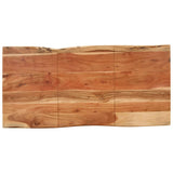 NNEVL Dining Table 140x70x76 cm Solid Wood Acacia