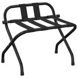 NNEVL Luggage Rack with Backrest Black 56x39x52 cm