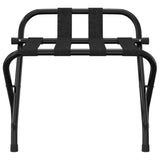 NNEVL Luggage Rack with Backrest Black 56x39x52 cm