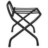 NNEVL Luggage Rack with Backrest Black 56x39x52 cm