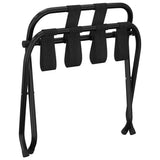 NNEVL Luggage Rack with Backrest Black 56x39x52 cm