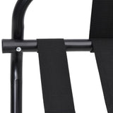 NNEVL Luggage Rack with Backrest Black 56x39x52 cm