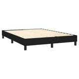 NNEVL Box Spring Bed with Mattress Black 153x203 cm Queen Size Fabric