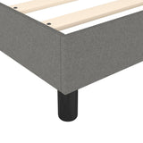 NNEVL Box Spring Bed with Mattress Dark Grey 153x203 cm Queen Size Fabric