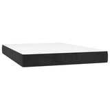 NNEVL Box Spring Bed with Mattress Black 137x190 cm Full Velvet