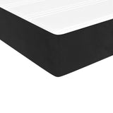 NNEVL Box Spring Bed with Mattress Black 137x190 cm Full Velvet