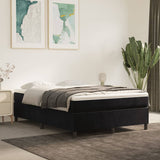 NNEVL Box Spring Bed with Mattress Black 137x190 cm Full Velvet