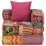 NNEVL Modular Pouffe with Pillow Patchwork Fabric