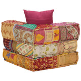 NNEVL Modular Pouffe with Pillow Patchwork Fabric