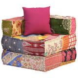NNEVL Modular Pouffe with Pillow Patchwork Fabric