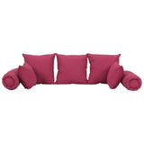 NNEVL 7 Piece Throw Pillow Set Pink Fabric