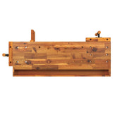 NNEVL Workbench with Drawer and Vices 124x52x83 cm Solid Wood Acacia