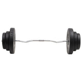 NNEVL Curl Barbell with Plates 60 kg