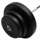 NNEVL Curl Barbell with Plates 60 kg