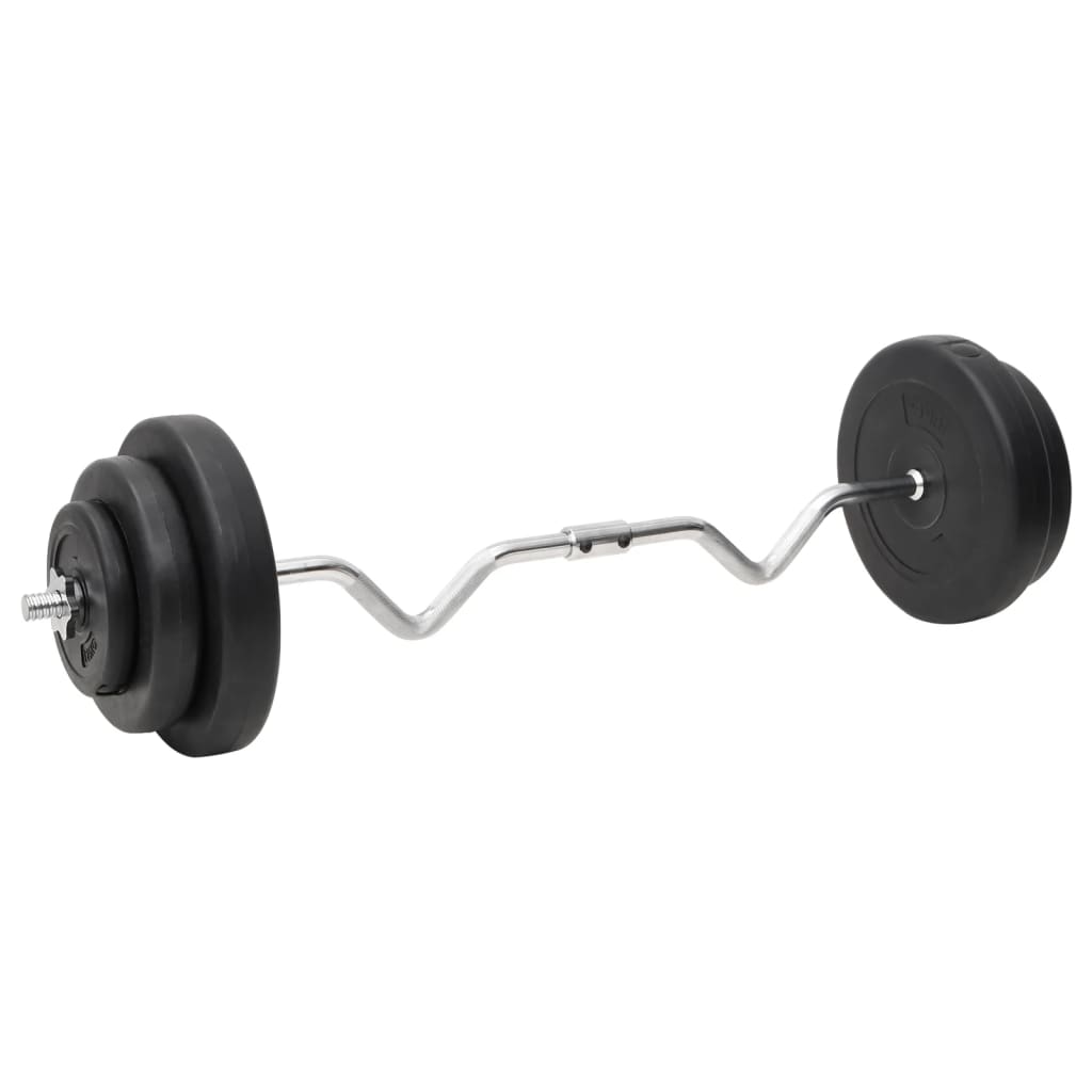 vidaXL Barbell plus 2 x 60.5kg Dumbbell Set | Harvey Norman vidaXL Barbell plus 2 x 60.5kg Dumbbell Set | Harvey Norman