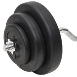 NNEVL Curl Barbell and Dumbbell with Plates 60 kg