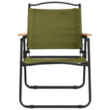 NNEVL Camping Chairs 2 pcs Green 54x55x78 cm Oxford Fabric