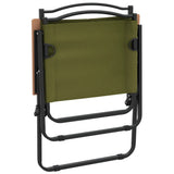 NNEVL Camping Chairs 2 pcs Green 54x55x78 cm Oxford Fabric