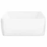 NNEVL Wash Basin White 48x37x13 cm Ceramic Rectangle