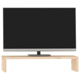 NNEVL Monitor Stand 50x27x10 cm Solid Wood Pine