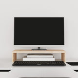 NNEVL Monitor Stand 50x27x10 cm Solid Wood Pine