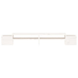 NNEVL Monitor Stand White 100x27.5x15 cm Solid Wood Pine