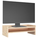 NNEVL Monitor Stand 50x24x16 cm Solid Wood Pine