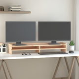 NNEVL Monitor Stand 100x24x16 cm Solid Wood Pine