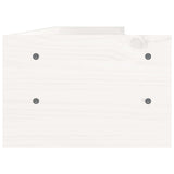 NNEVL Monitor Stand White 100x24x16 cm Solid Wood Pine