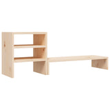 NNEVL Monitor Stand 81x20x30 cm Solid Wood Pine