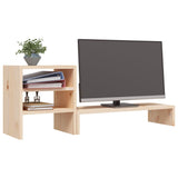 NNEVL Monitor Stand 81x20x30 cm Solid Wood Pine