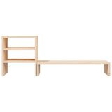 NNEVL Monitor Stand 81x20x30 cm Solid Wood Pine