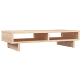 NNEVL Monitor Stand 60x27x14 cm Solid Wood Pine