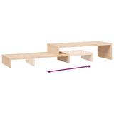 NNEVL Monitor Stand (52-101)x22x14 cm Solid Wood Pine