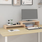 NNEVL Monitor Stand (52-101)x22x14 cm Solid Wood Pine