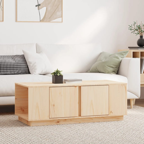 NNEVL Coffee Table 110x50x40 cm Solid Wood Pine