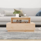 NNEVL Coffee Table 80x55x40.5 cm Solid Wood Pine