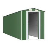 NNEVL Garden Shed Green 192x689x223 cm Galvanised Steel