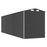 NNEVL Garden Shed Anthracite 192x689x223 cm Galvanised Steel