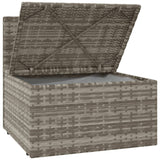 NNEVL Garden Middle Sofa with Cushion Grey 57x57x56 cm Poly Rattan