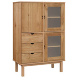 NNEVL Highboard OTTA 85x43x125 cm Solid Wood Pine