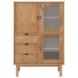 NNEVL Highboard OTTA 85x43x125 cm Solid Wood Pine