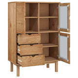 NNEVL Highboard OTTA 85x43x125 cm Solid Wood Pine