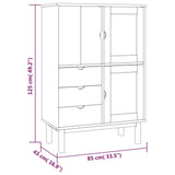 NNEVL Highboard OTTA 85x43x125 cm Solid Wood Pine