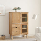 NNEVL Highboard OTTA 85x43x125 cm Solid Wood Pine