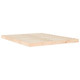 NNEVL Bed Frame without Mattress 150x200 cm Solid Wood Pine