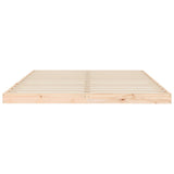 NNEVL Bed Frame without Mattress 150x200 cm Solid Wood Pine